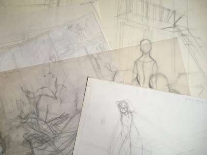 Yslaire | Yslaire - 21x Crayonné original - Sambre / XXème Ciel - (années 1990) | Catawiki