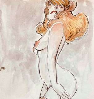 Corboz, Yannick | Corboz, Yannick - Dessin original en couleur - The Shy Lady - Format: 21 x 29 cm. - Page volante | Catawiki