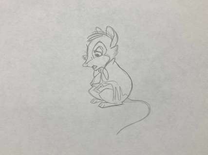 Don Bluth | The Secret of NIMH, by Don Bluth (1982) - Drawing of Mrs. Brisby | Catawiki
