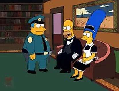 Matt Groening - The Simpsons - Original Hand Painted Production Cel Setup - Episode S13:E21 "The Frying Game" (2002)