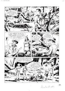 Alessandro Piccinelli | Tex n. 613 - Piccinelli - Tavola Originale "La terra delle pietre fumanti" - Page volante - Exemplaire unique - (2015) | Catawiki