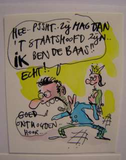 Kort, Hein de | Kort, Hein de - 7 Originele tekeningen in kleur - o.a. Dirk-Jan ’s de naam - (1985) | Catawiki