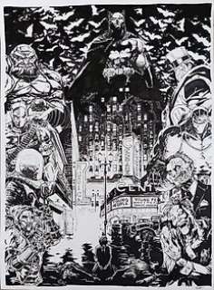 Tadao Schott - Batman - Master piece 50X70cm Joker, Scarecrow, Mr Freeze, Deadshot, Clayface, Pinguin, Two Face - Page volante - (2021)