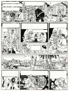 Teun Berserik | Blake et Mortimer, La vallée des immortels, planche originale à l’encre de chine. | Septimus