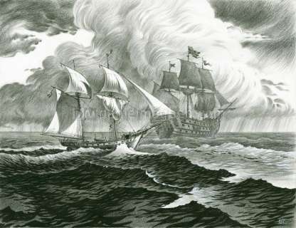 Riff Reb‘s - illustration originale inédite - Le loup des mers