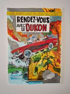 Christian Jacot | Jacot, Christian - Dessin original - Hommage Ã  Jijé - Jean Valhardi - Rendez-vous sur le Yukon - Page volante - (2020) | Catawiki