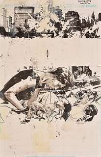 Leon John Paul | DMZ - Couverture originale du Comics "DMZ", Issue 57, 3 of 5, "Collective Punishment" - (2010) | Catawiki