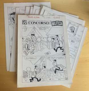 Signoroni | Cucciolo n. 6 - 20x tavole originali - â€œIl concorso di bruttezzaâ€ episodio completo - Page volante - Exemplaire unique - (1974) | Catawiki