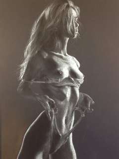 Shapovalova Nataliia | Vision in The Dark - Original Pastel Painting Illustration (A3) - Signed - Page volante | Catawiki