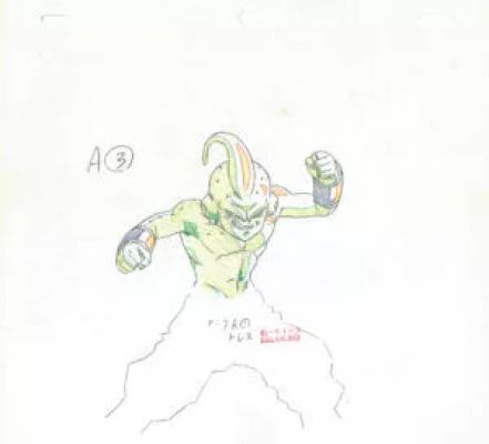 Toriyama Akira - Dragon Ball | genga – Kid Buu – Dragon Ball Z – DBZ – 3403 | La Galerie de la Bande Dessinée