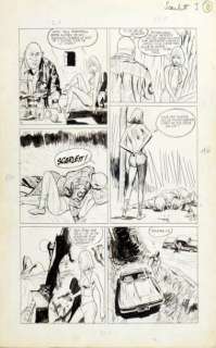 Gigi, Robert | Scarlett Dream. Tome 1. Encre de Chine pour la planche 6 de | Coutau Bégarie