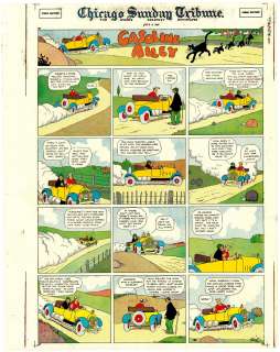 Frank King | King - GASOLINE ALLEY, Color Proof (7/8/1923) NO RESERVE | Russ Cochran