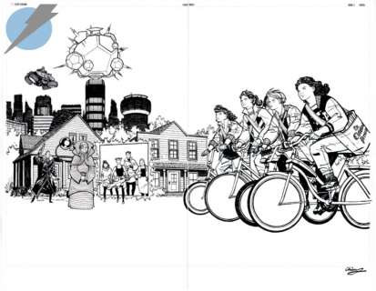 Cliff Chiang - paper girls issue hardcover collection #3 page cover