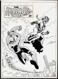 John Romita Sr. - spectacular spider-man #2 cover (large art) 1968