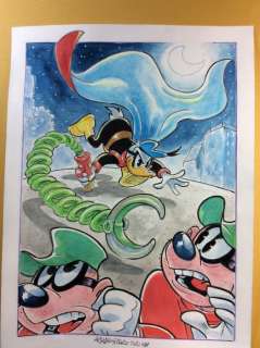 Alessandro Gottardo | Donald Duck - â€œPaperinik, il giustiziere della notteâ€ - Page volante - Exemplaire unique - (2020/2020) | Catawiki