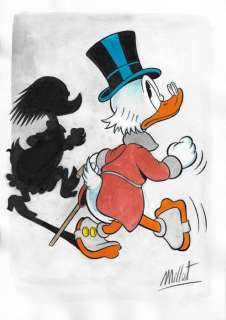 Millet | Scrooge McDuck - Millet - Original Drawing | Catawiki
