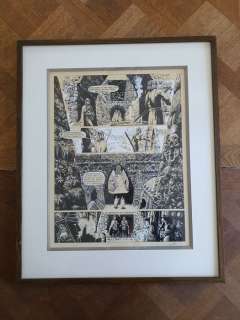 Gal, Jean-Claude / Scénario: Jean-Pierre Dionnet | Gal, Jean-Claude - Les Armées du Conquérant - Planche originale (p.7) - Publié dans Métal Hurlant #1 - encadrée + signée - (1975) | Catawiki