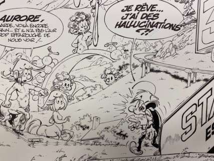 Seron, Pierre - Seron, Pierre - Planche originale - Les Petits Hommes T24 - Le Volcan d‘or - (1987)