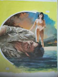 Carlo Jacono | Giallo #1035 - Jacono - original cover " L’altalena della morte" di David Goodis - Page volante - Exemplaire unique | Catawiki