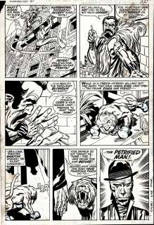 Jack Kirby, Sam Grainger - astonishing tales #2 p 7 (ka-zar battles kraven, very first petrified man appearance on this very page! ) 1970
