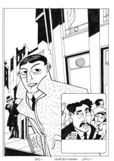 Javier Olivares | Página de la historieta Cráneo privilegiado para la revista M21 | The Comic Art Agency