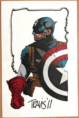 Travis Charest | Captain America | Thornbush Art