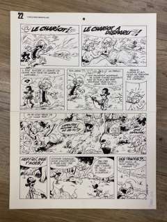 Seron, Pierre | Seron, Pierre - Planche originale - Les Petits Hommes T24 - Le Volcan d’or - (1987) | Catawiki