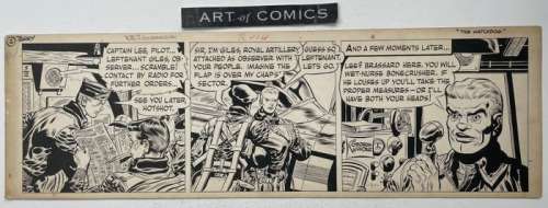 George Wunder | Terry And The Pirates Daily Strip From May 12th 1953 - By George Wunder - Signed - Original Art Page - Pen & Ink - Page volante - Exemplaire unique - (1953) | Catawiki