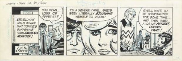 Joe Kubert | Winnie Winkle, Strip du 14 septembre 1981 | Galerie 9ème Art