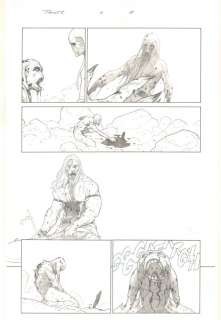 Esad Ribic - thor: god of thunder #11 p. 12 - gorr the god butcher and young thor - 2013