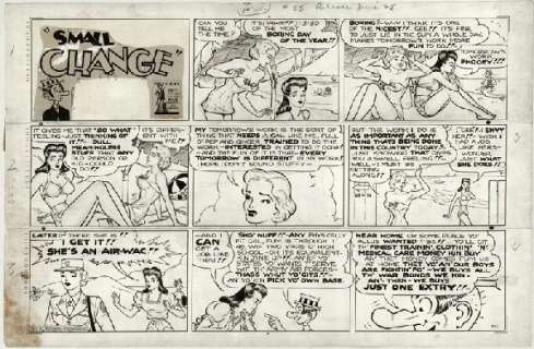 68: Capp Small Change Sunday 6/25/43 original comic art | Russ Cochran