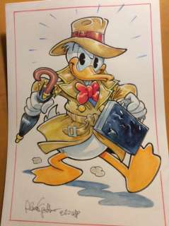 Alessandro Gottardo | Donald Duck - â€œSecret agent Donaldâ€ - Page volante - Exemplaire unique - (2020/2020) | Catawiki