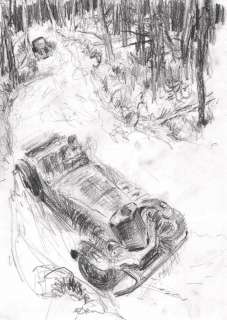 Follet | Daddy, illustration au crayon gras pour le projet … | Millon