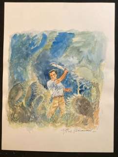 Dino Attanasio | Bob Morane - Dessin original couleurs | Catawiki