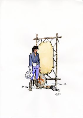 Blutch | Sur la Piste de Blueberry – quatrième de couverture | Galerie Barbier