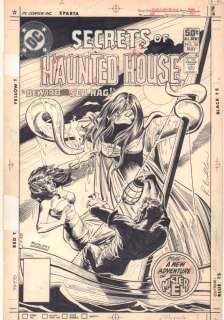 Dick Giordano, Rich Buckler - Secrets of haunted house #36 cover - ‘beware the sea hag! ‘ - 1981 signed
