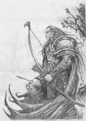 Clint Langley | Langley - Elven Archer | ComicArtFans Classifieds