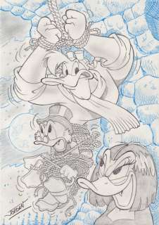 Julian Jordan | Julian Jordan - Ducktales - Scrooge McDuck - Prisoners! - Size: 30 x 21 cm. A4 | Catawiki