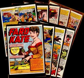 Ingels - FARO KATE, SADDLE JUSTICE #8, Complete 9 Page Silver Printed Story (Sep-Oct 1949) | Russ Cochran