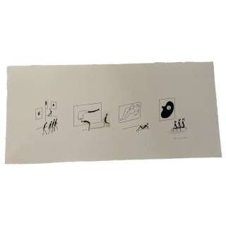 PETIT-ROULET Philippe (Né en 1953) " Museum ". Suite de 4 dessins originaux formant une continuité légèrement ironique sur la f... | Tajan