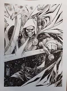 Alessandro Vitti - Marvel Premiere - Taskmaster A4 Commission by Alessandro Vitti - Page volante - Exemplaire unique (2020)