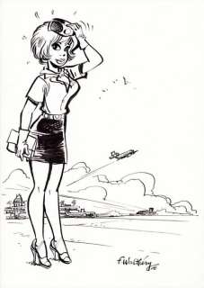 Walthéry. Illustration originale Natacha | BDEnchères