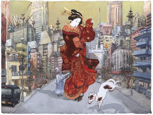 Nicolas de Crécy | NICOLAS DE CRÉCY – Tokyo, beauté de Kunisada – REF 08 | Galerie Barbier