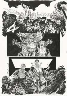 Flaviano Armentaro | Spider-Man, Deadpool Vol 1 #34 - Flaviano Armentaro - tavola originale - Page volante - Exemplaire unique - (2018) | Catawiki