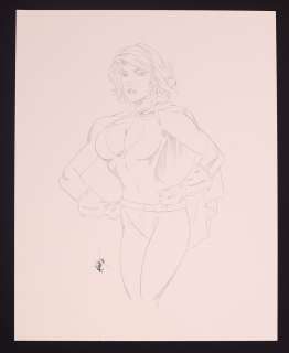 Power Girl Sketch by MC Wyman | mycomicshop.com