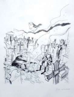 Casanave Daniel | Â«CrevaisonsÂ». Encre de Chine sur papier pour le dessin | Tessier Sarrou