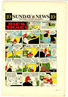 Gould - DICK TRACY, Sunday Color Proof (04/21/1957) | Russ Cochran