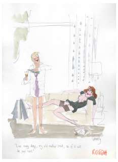 Francis ’’Smilby’’ Wilford-Smith Original Artwork Done for ’’Playboy’’ -- Pen & Watercolor Measures 11’’ x 15’’ | Nate Sanders