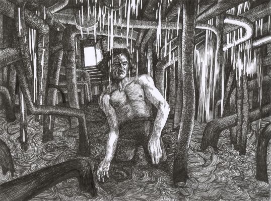 Elene Usdin | Detroit Roma – Dessin original – Salomon | Galerie Barbier