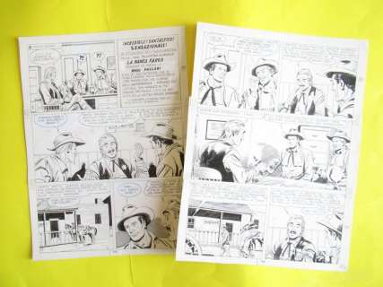 Guglielmo Letteri | Tex n. 256 ’’ Indian Agency ’’ pag. 103-104 - G. Letteri Tavola Originale Original Art - Page volante - (1982) | Catawiki